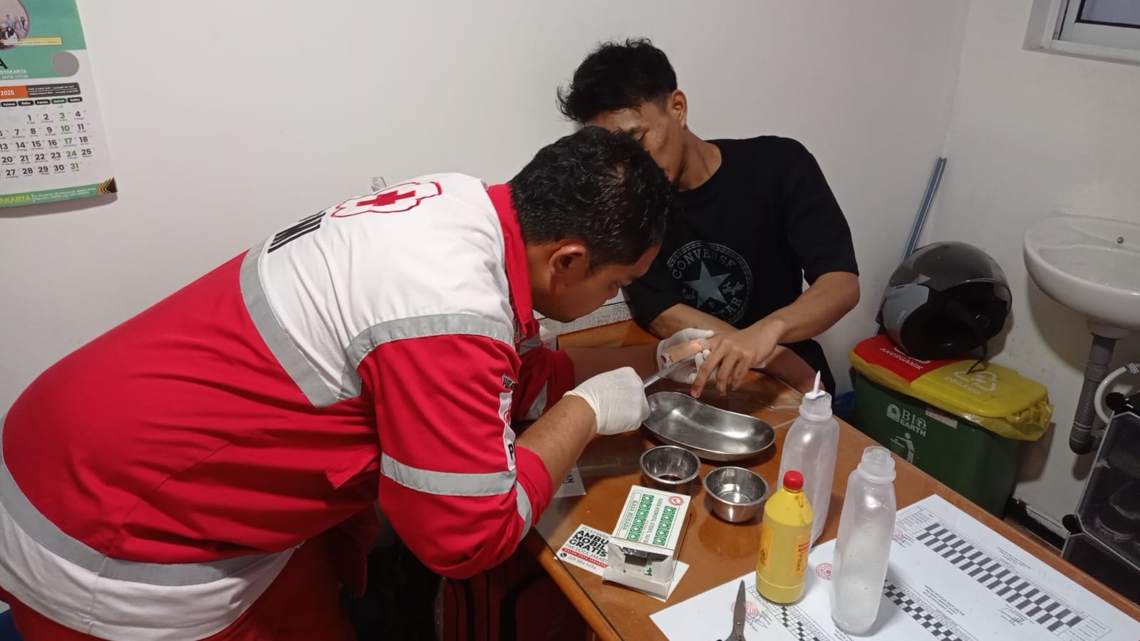 pmi karyawan luka