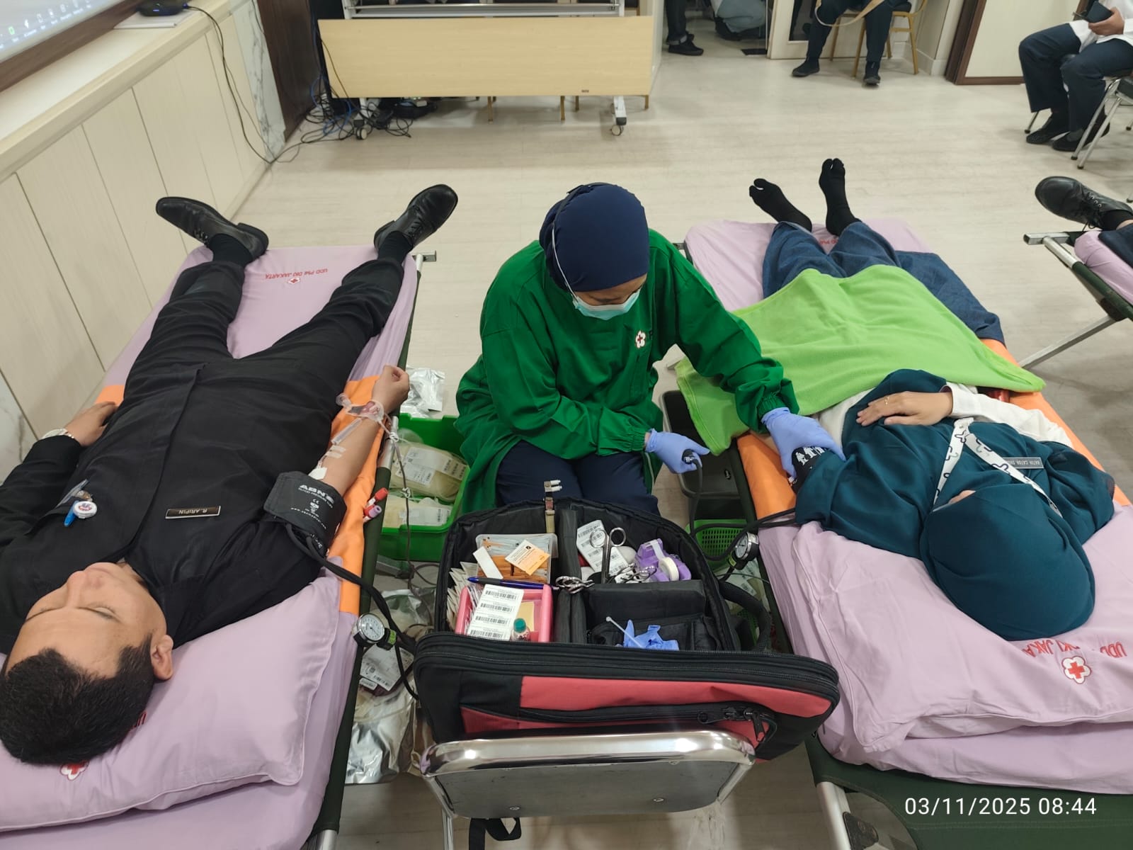 HUT ke-25 ARSADA, PMI Jakpus Ikut Sukseskan Donor Darah di RSUD Johar Baru