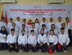 PMI Jakarta Pusat Resmi Lantik KSR Angkatan XVIII “Balastri”