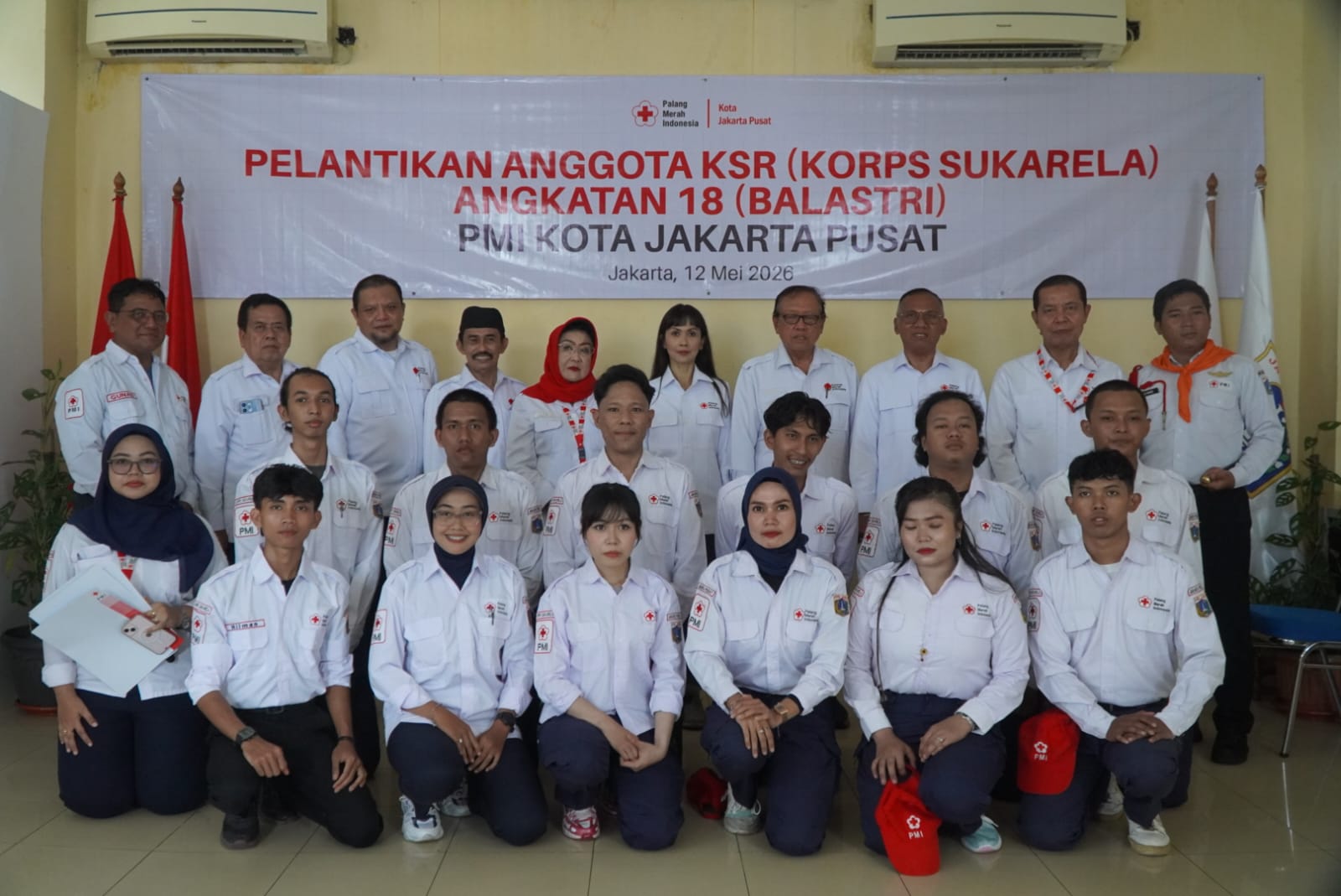 PMI Jakarta Pusat Resmi Lantik KSR Angkatan XVIII