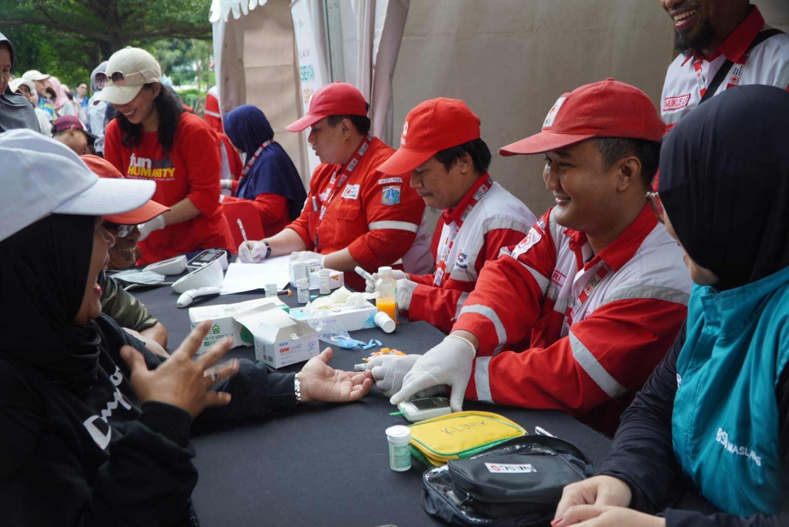 PMI Jakpus dan BSI Maslahat Gelar Cek Kesehatan Gratis di CFD Jakarta