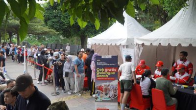 PMI Jakpus dan BSI Maslahat Gelar Cek Kesehatan Gratis di CFD Jakarta