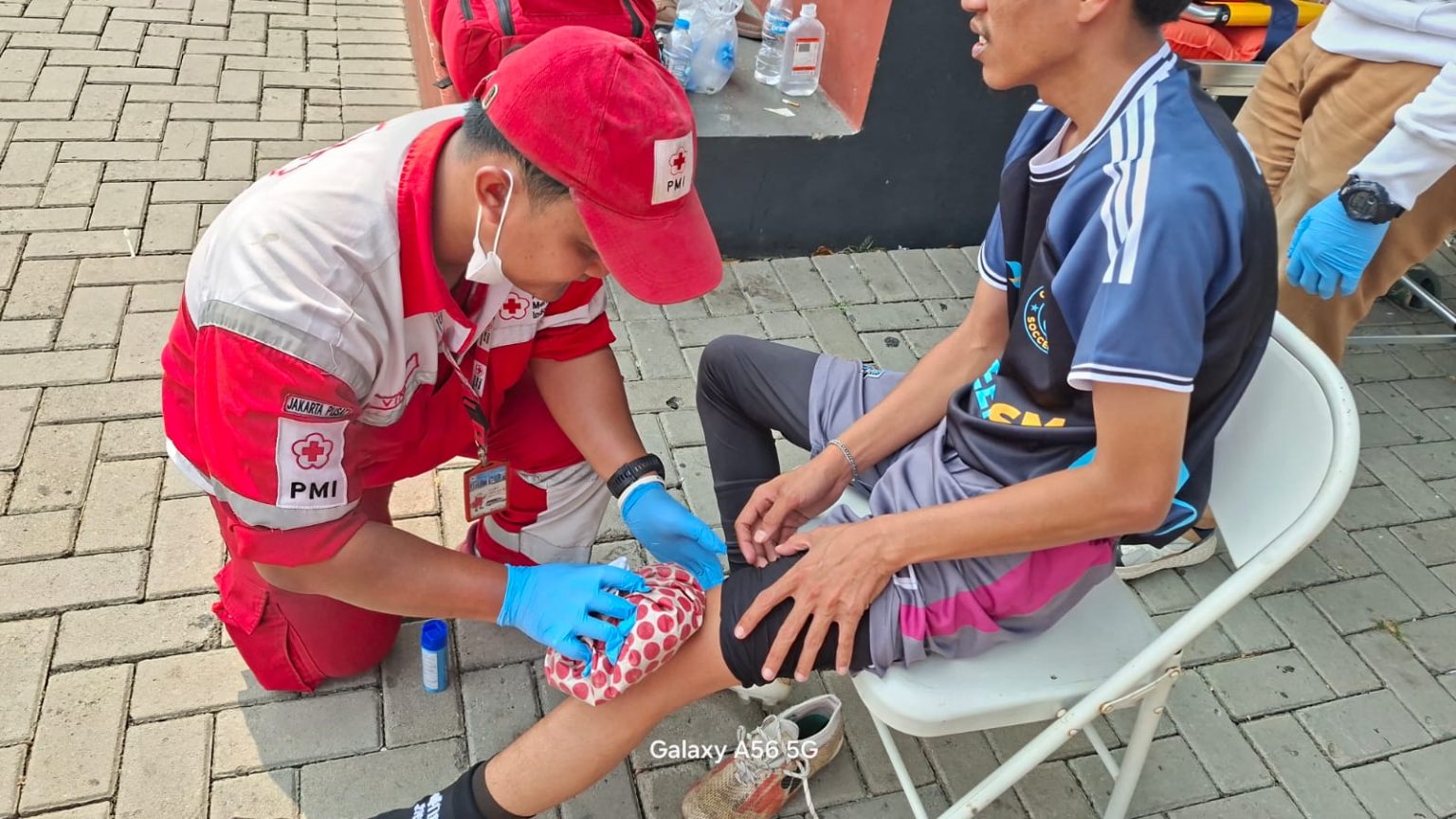 Pastikan Kesiapsiagaan Medis, PMI Jakarta Pusat Dukung Mini Soccer GreenSM