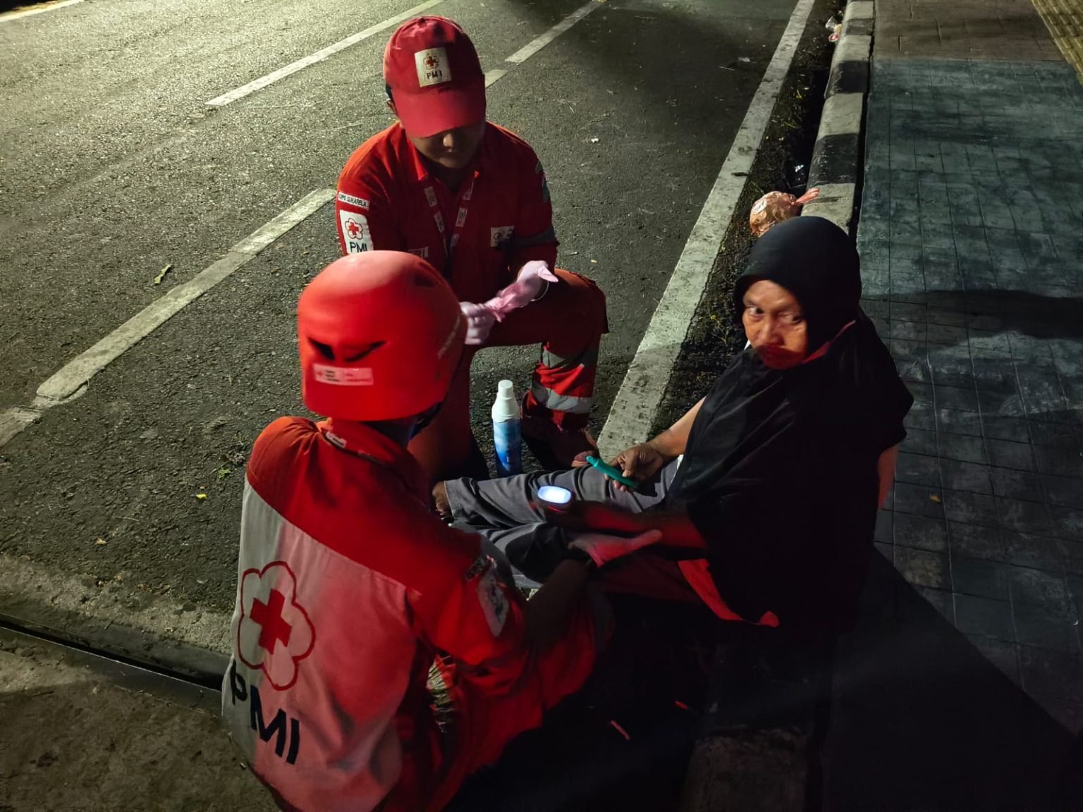 PMI tolong massa aksi demo 27 Agustus