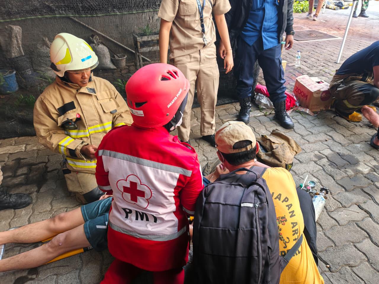 Permukiman di Gambir Jakpus Kebakaran, PMI Cepat Beri Pertolongan